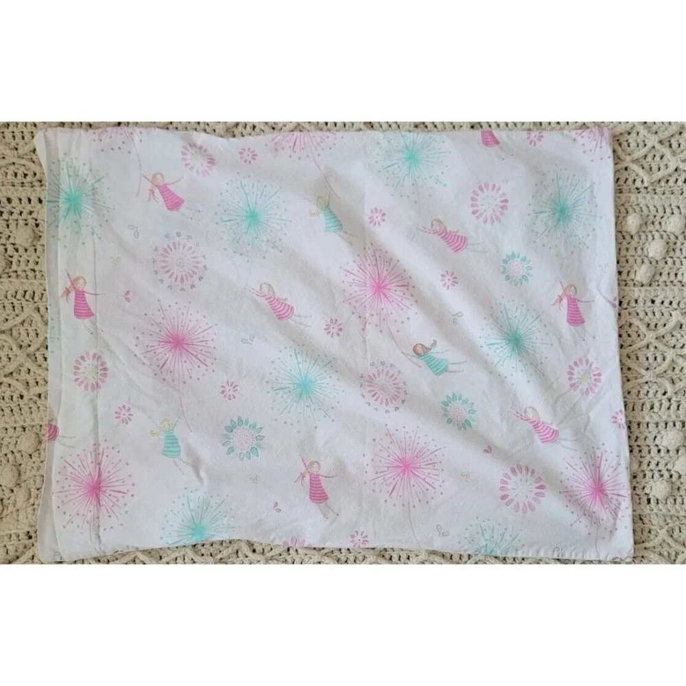 Pottery Barn Kids Floral Fairy Girls Standard Pillowcase
